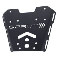 GPR TECH compatible con  Honda X-Adv 750 2016/2020 e4 Placa de fijación específica en Titanio ALPITECH 35/55 LT compatible con portaequipajes original, fabricada en titanio con 4 puntos de anclaje