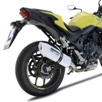 Escape compatible con Honda CB 750 Hornet 2023-2024, Albus Evo4, Escape legal, homologado, silenciador con db killer desmontable y tubo de conexión específico 