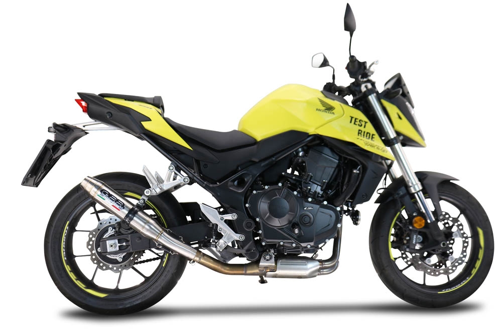Escape compatible con Honda CB 750 Hornet 2023-2024, Deeptone Inox, Escape legal, homologado, silenciador con db killer desmontable y tubo de conexión específico 