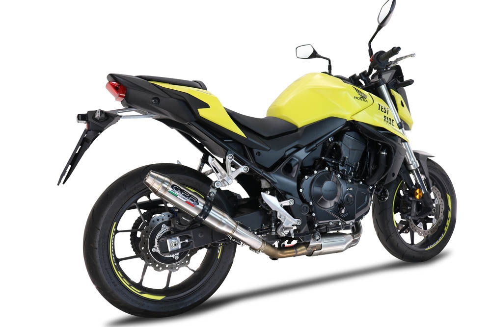 Escape compatible con Honda CB 750 Hornet 2023-2024, Deeptone Inox, Escape legal, homologado, silenciador con db killer desmontable y tubo de conexión específico 