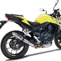 Escape compatible con Honda CB 750 Hornet 2023-2024, Deeptone Inox, Escape legal, homologado, silenciador con db killer desmontable y tubo de conexión específico 