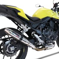 Escape compatible con Honda CB 750 Hornet 2023-2024, Deeptone Inox, Escape legal, homologado, silenciador con db killer desmontable y tubo de conexión específico 