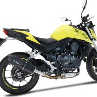 Escape compatible con Honda CB 750 Hornet 2023-2024, Furore Evo4 Nero, Escape legal, homologado, silenciador con db killer desmontable y tubo de conexión específico 