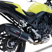 Escape compatible con Honda CB 750 Hornet 2023-2024, Furore Evo4 Nero, Escape legal, homologado, silenciador con db killer desmontable y tubo de conexión específico 