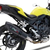 Escape compatible con Honda CB 750 Hornet 2023-2024, M3 Black Titanium, Escape legal, homologado, silenciador con db killer desmontable y tubo de conexión específico 