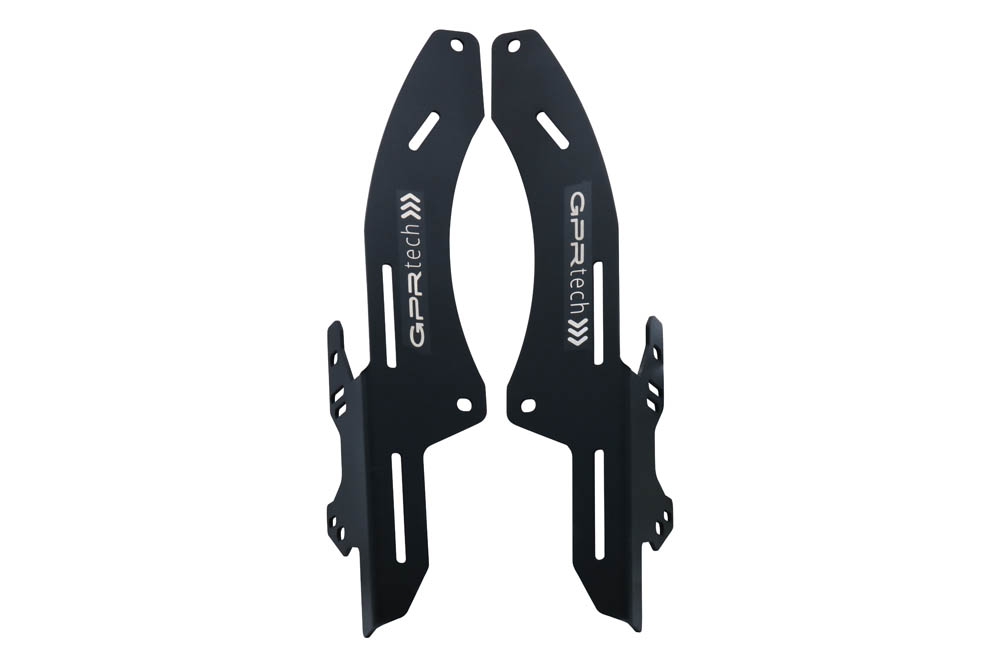 portaequipajes GPR TECH compatible con  Honda Crf 300 L / Rally 2021/2024 e5 Portaequipajes específico Top Case ALPITECH 35 LT Portaequipajes específico en aluminio negro