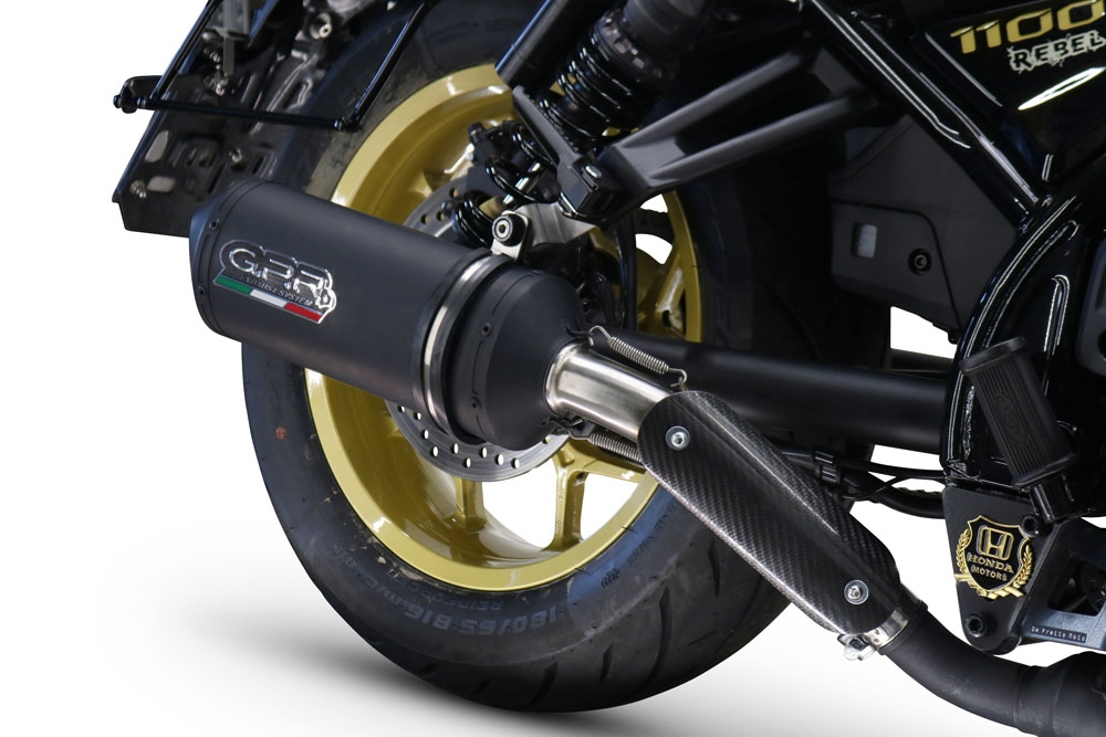 Escape compatible con Honda Cmx 1100 Rebel 2021-2024, Ghisa , Escape legal, homologado, silenciador con db killer desmontable y tubo de conexión específico 