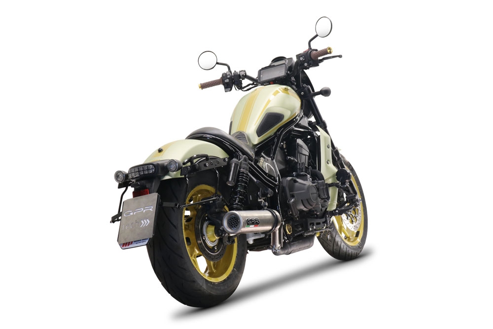 Escape compatible con Honda Cmx 1100 Rebel 2021-2024, M3 Inox , Escape legal, homologado, silenciador con db killer desmontable y tubo de conexión específico 