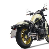 Escape compatible con Honda Cmx 1100 Rebel 2021-2024, M3 Poppy , Escape legal, homologado, silenciador con db killer desmontable y tubo de conexión específico 