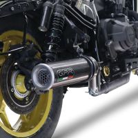 Escape compatible con Honda Cmx 1100 Rebel 2021-2024, M3 Poppy , Escape legal, homologado, silenciador con db killer desmontable y tubo de conexión específico 