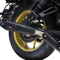 Escape compatible con Honda Cmx 1100 Rebel 2021-2024, Ultracone Nero, Escape legal, homologado, silenciador con db killer desmontable y tubo de conexión específico 