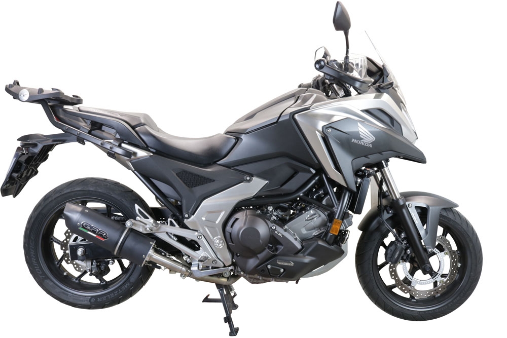 Escape compatible con Honda Nc 750 X - S Dct 2017-2020, Furore Evo4 Nero, Escape legal, homologado, silenciador con db killer desmontable y tubo de conexión específico 