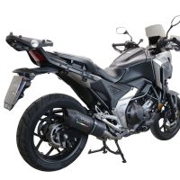 Escape compatible con Honda Nc 750 X - S Dct 2017-2020, Furore Evo4 Nero, Escape legal, homologado, silenciador con db killer desmontable y tubo de conexión específico 