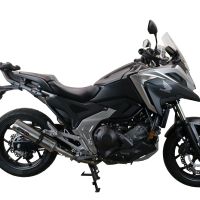 Escape compatible con Honda Nc 750 X - S Dct 2014-2015, Gpe Ann. titanium, Escape legal, homologado, silenciador con db killer desmontable y tubo de conexión específico 