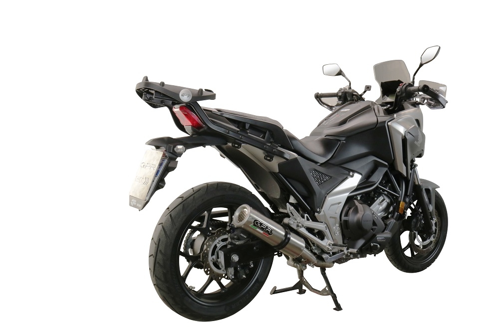 Escape compatible con Honda Nc 750 X - S Dct 2014-2015, Gpe Ann. titanium, Escape legal, homologado, silenciador con db killer desmontable y tubo de conexión específico 