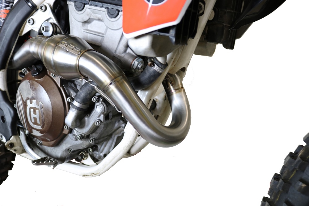Escape compatible con Ktm SX-F Factory Edition 450 2018-2021, Pentacross Inox, Escape completo racing, incluyendo colector y db killer desmontable, sin homologación 