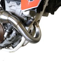 Escape compatible con Ktm SX-F Factory Edition 450 2018-2021, Pentacross Inox, Escape completo racing, incluyendo colector y db killer desmontable, sin homologación 