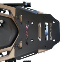 GPR TECH compatible con  Zontes 350 T1 ADV 2022/2024 e5 Placa de fijación específica Top Case ALPITECH 35 LT compatible con portaequipajes original, fabricada en acero inoxidable con 4 puntos de anclaje