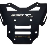 GPR TECH compatible con  Zontes 350 T1 ADV 2022/2024 e5 Placa de fijación específica Top Case ALPITECH 35 LT compatible con portaequipajes original, fabricada en acero inoxidable con 4 puntos de anclaje