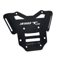 GPR TECH compatible con  Zontes 350 T1 ADV 2022/2024 e5 Placa de fijación específica Top Case ALPITECH 35 LT compatible con portaequipajes original, fabricada en acero inoxidable con 4 puntos de anclaje