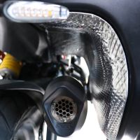 Escape compatible con Ducati Multistrada V4 - S 2022-2024, Furore Evo4 Poppy, Escape legal, homologado, silenciador con db killer desmontable y tubo de conexión específico 