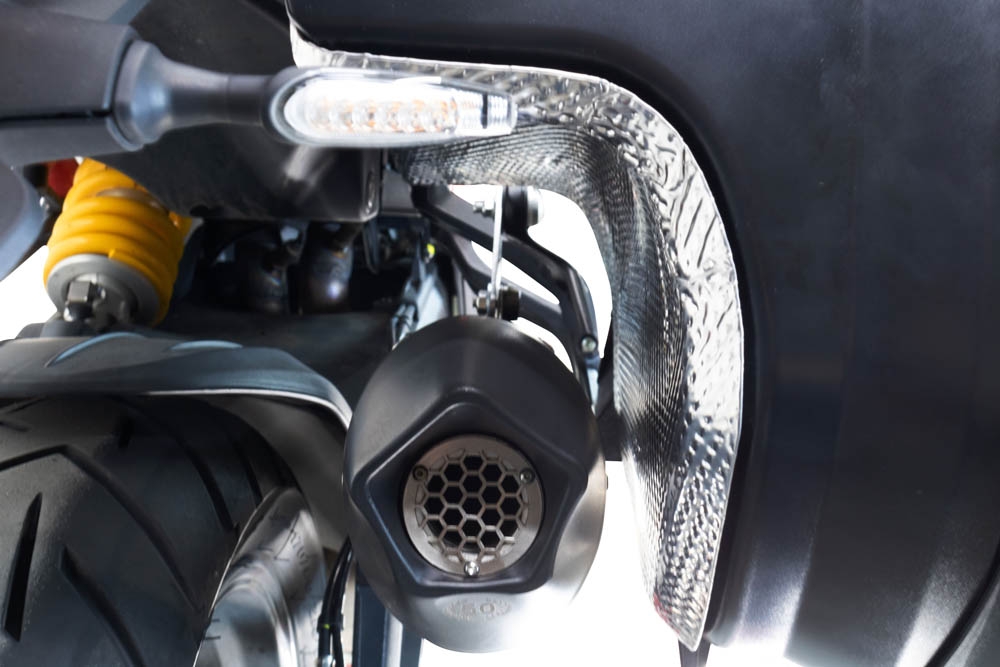 Escape compatible con Ducati Multistrada V4 - S 2022-2024, GP Evo4 Titanium, Escape legal, homologado, silenciador con db killer desmontable y tubo de conexión específico 