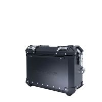 GPR TECH compatible con  Benelli Trk 502 2017/2020 e4 Par de maletas laterales en aluminio color negro con portaequipajes específico Capacidad 38 LT. + 38 LT.
