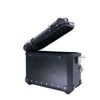 GPR TECH compatible con  Benelli Trk 502 2017/2020 e4 Par de maletas laterales en aluminio color negro con portaequipajes específico Capacidad 38 LT. + 38 LT.