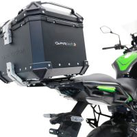 GPR TECH compatible con  Kawasaki Versys 650 2023/2024 e5 plus Baúl Alpi-Tech en aluminio, color negro con placa específica incluida Capacidad Litros 45