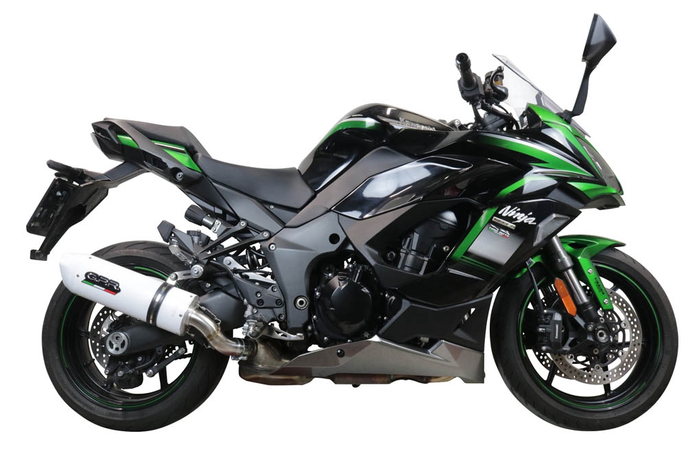 Escape compatible con Kawasaki Ninja 1000 Sx 2020-2020, Albus Evo4, Escape legal, homologado, silenciador con db killer desmontable y tubo de conexión específico 