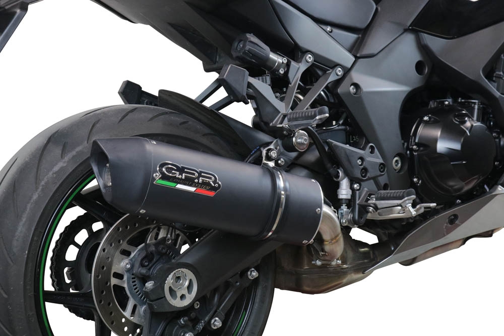 Escape compatible con Kawasaki Ninja 1000 Sx 2021-2024, Furore Evo4 Nero, Escape legal, homologado, silenciador con db killer desmontable y tubo de conexión específico 