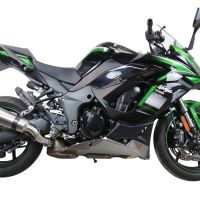 Escape compatible con Kawasaki Ninja 1000 Sx 2020-2020, GP Evo4 Titanium, Escape legal, homologado, silenciador con db killer desmontable y tubo de conexión específico 