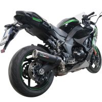 Escape compatible con Kawasaki Ninja 1000 Sx 2021-2024, M3 Black Titanium, Escape legal, homologado, silenciador con db killer desmontable y tubo de conexión específico 