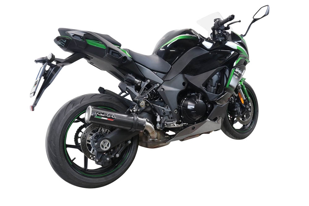 Escape compatible con Kawasaki Ninja 1000 Sx 2020-2020, M3 Poppy , Escape racing, silenciador con tubo de conexion, articulo sin homologacion 