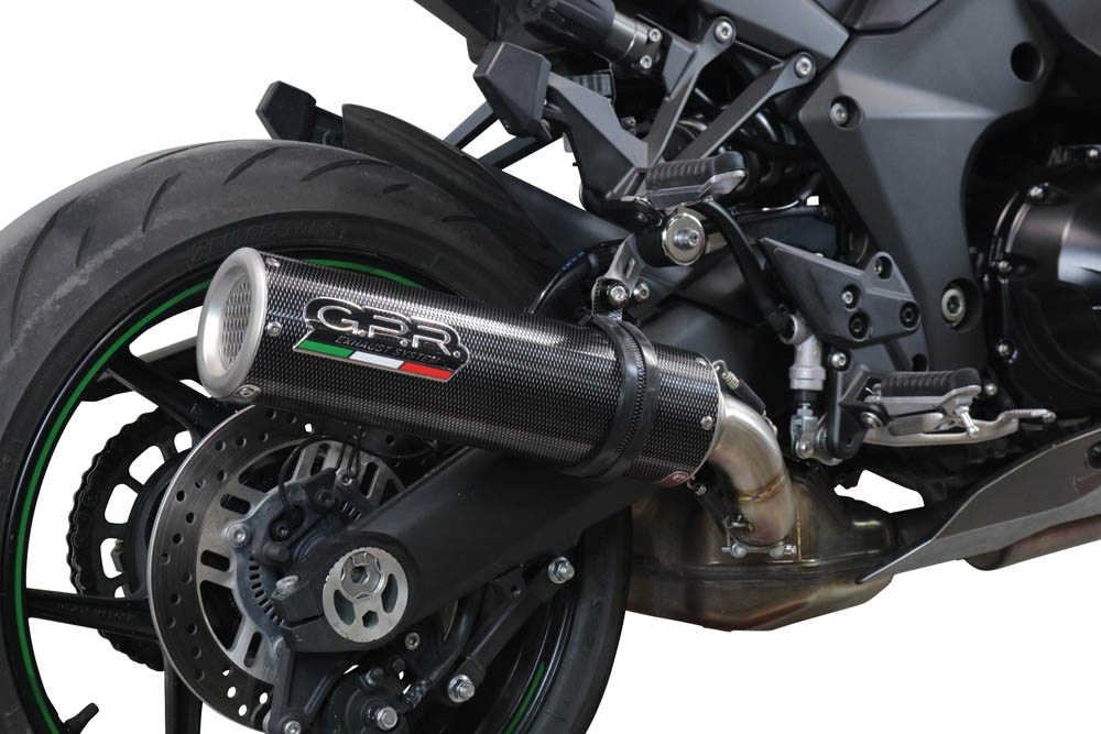 Escape compatible con Kawasaki Ninja 1000 Sx 2020-2020, M3 Poppy , Escape racing, silenciador con tubo de conexion, articulo sin homologacion 