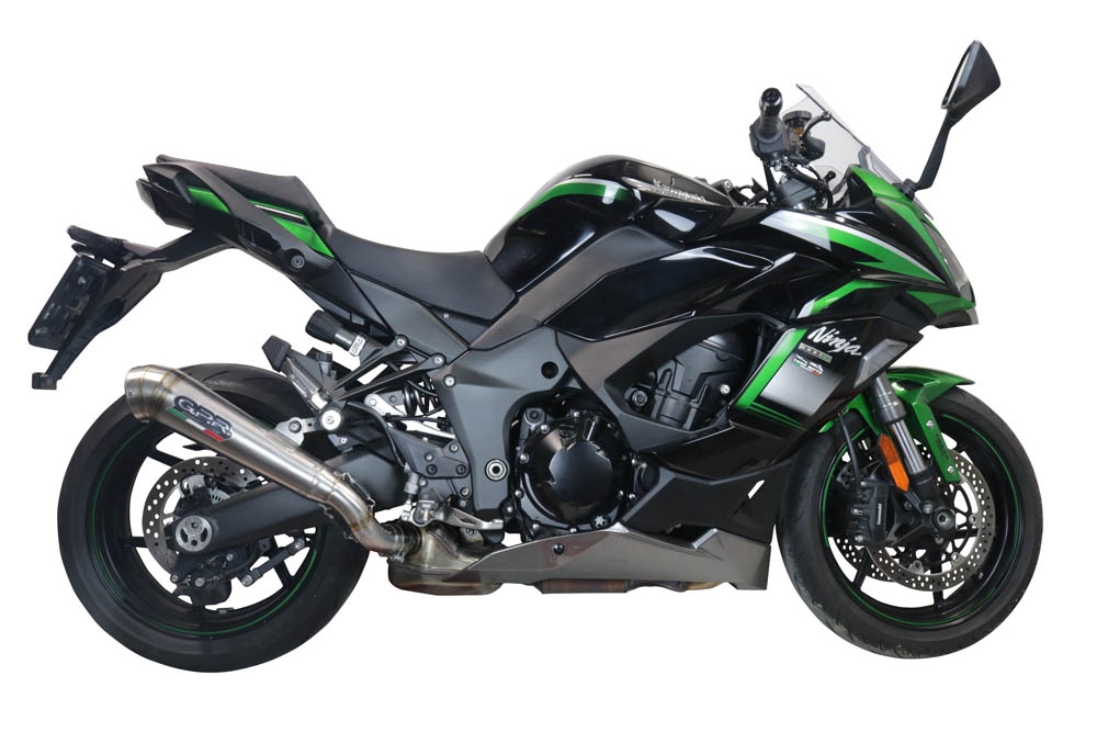 Escape compatible con Kawasaki Ninja 1000 Sx 2021-2024, Powercone Evo, Escape legal, homologado, silenciador con db killer desmontable y tubo de conexión específico 