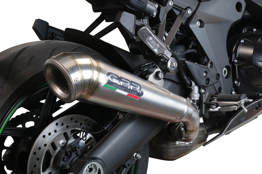 Escape compatible con Kawasaki Ninja 1000 Sx 2021-2024, Powercone Evo, Escape legal, homologado, silenciador con db killer desmontable y tubo de conexión específico 