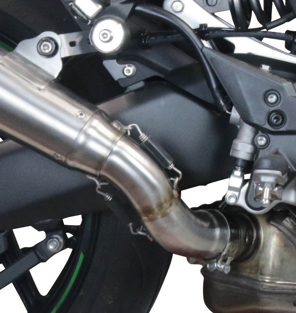 Escape compatible con Kawasaki Ninja 1000 Sx 2021-2024, Powercone Evo, Escape legal, homologado, silenciador con db killer desmontable y tubo de conexión específico 