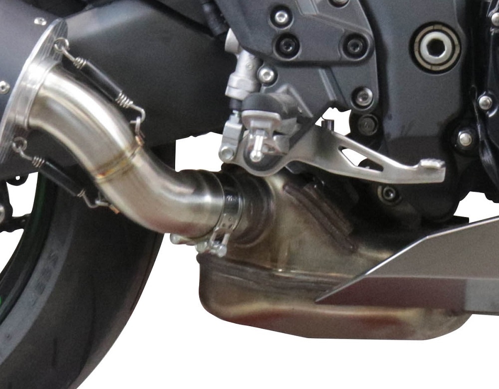 Escape compatible con Kawasaki Ninja 1000 Sx 2021-2024, Decatalizzatore, Tubo supresor de catalizador 