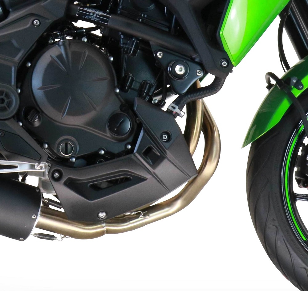 Escape compatible con Kawasaki Versys 650 2021-2022, M3 Poppy , Escape completo, no legal para países de la UE, con db killer extraíble 