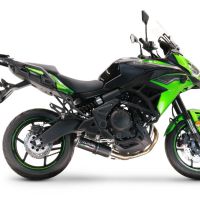 GPR escape compatible con  Kawasaki Versys 650 2021-2022, M3 Black Titanium, Escape completo racing, incluyendo colector y db killer desmontable, sin homologación 