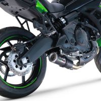 GPR escape compatible con  Kawasaki Versys 650 2021-2022, M3 Black Titanium, Escape completo racing, incluyendo colector y db killer desmontable, sin homologación 