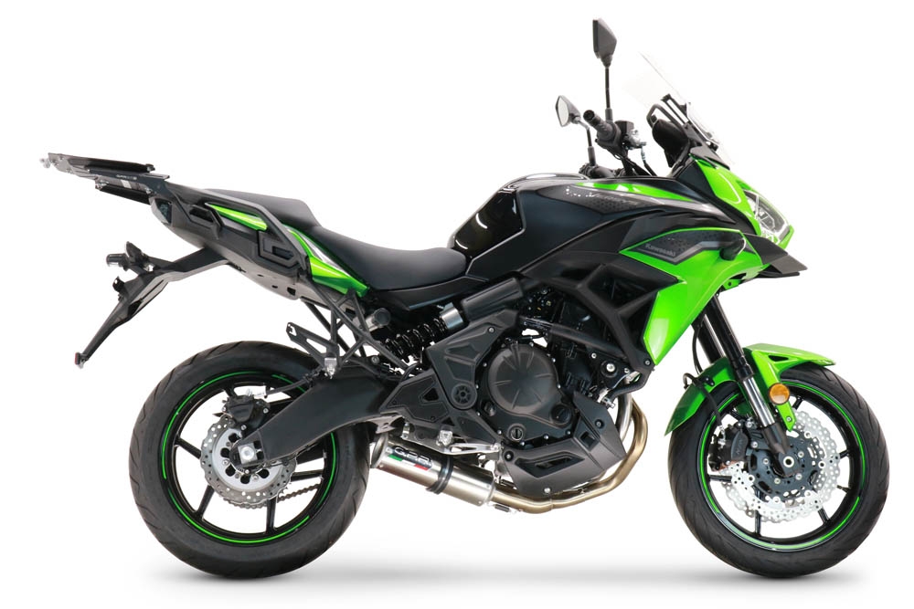 Escape compatible con Kawasaki Versys 650 2021-2022, M3 Inox , Escape completo, no legal para países de la UE, con db killer extraíble 