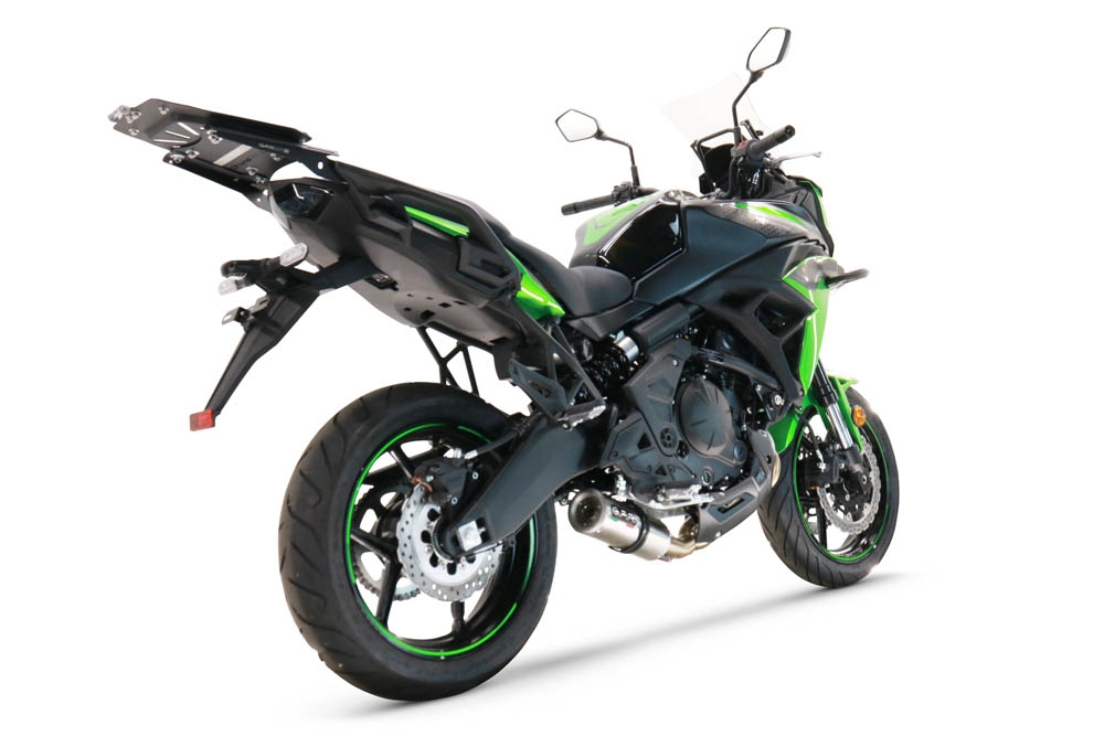 Escape compatible con Kawasaki Versys 650 2021-2022, M3 Inox , Escape completo, no legal para países de la UE, con db killer extraíble 