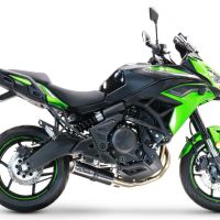 Escape compatible con Kawasaki Versys 650 2021-2022, M3 Poppy , Escape completo, no legal para países de la UE, con db killer extraíble 