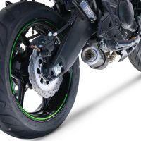 Escape compatible con Kawasaki Versys 650 2021-2022, M3 Poppy , Escape completo, no legal para países de la UE, con db killer extraíble 