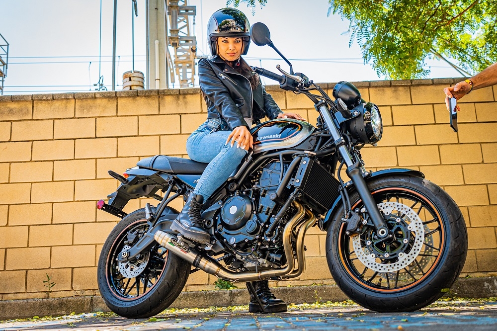 Escape compatible con Kawasaki Z 650 RS 2021-2023, Deeptone Inox, Escape racing, linea completa, suministrado con colector especifico, articulo sin homologacion 