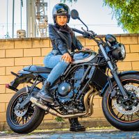 Escape compatible con Kawasaki Z 650 RS 2021-2023, Deeptone Inox, Escape racing, linea completa, suministrado con colector especifico, articulo sin homologacion 