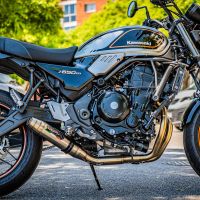 Escape compatible con Kawasaki Z 650 RS 2021-2023, Deeptone Inox, Escape racing, linea completa, suministrado con colector especifico, articulo sin homologacion 