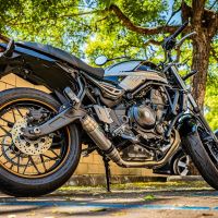 Escape compatible con Kawasaki Z 650 RS 2021-2023, Deeptone Inox, Escape racing, linea completa, suministrado con colector especifico, articulo sin homologacion 